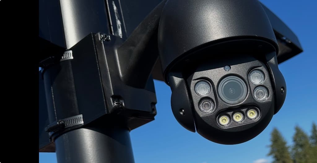 Commercial surveillance camera installed by Dunlap