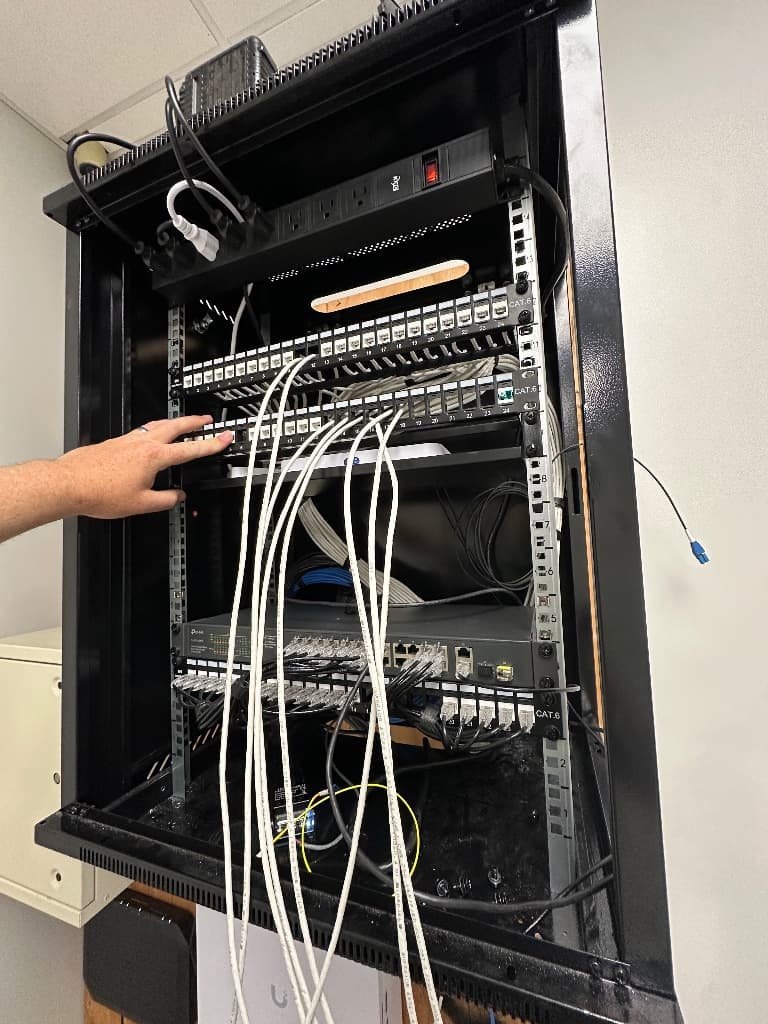 Dunlap network rack work in progress