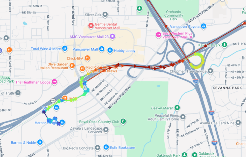 Dunlap Tracks location map